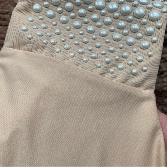 La Perla Nude Pearl Mesh Bikini Bottoms - Picture 7 of 11